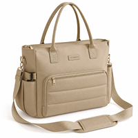 Sac fourre-tout en polyester personnalisé pour le travail et les voyages, grande capacité avec plusieurs poches et bandoulière réglable