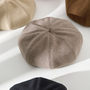Original Beret Unisex Polyester Worsted Spring Autumn Sunscreen Breathable Windproof Sunshade Hat - Product Image 1
