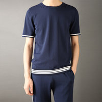 Pull col en V coupe ajustée pour homme, survêtement de gym pour la course à pied, fitness décontracté, respirant et doux, saison printanière, taille personnalisée