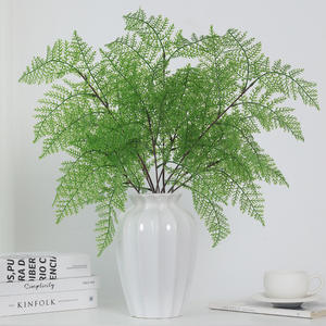 Plante Artificielle Verte Effet Naturel, Branches Vertes en Feuilles de Persan en Silicone Souple pour Jardinage Intérieur et Extérieur, Aménagement Paysager, Herbe de Persan - Product Image 2