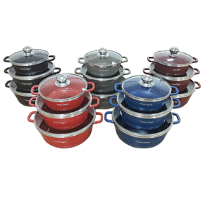 Fabriek Directe Levering <span class=keywords><strong>Dessini</strong></span> 6-delige Duurzame Medische Stenen Potset Aluminium Anti-<span class=keywords><strong>Stick</strong></span> Pot Cadeau <span class=keywords><strong>Set</strong></span> - Product Image 5