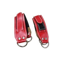 Offre Spéciale sangles de cheville pour Machines à câble Double anneau en D boucle de protection de cheville réglable en cuir