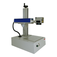 30W 50W Mini Perhiasan Kecil Co2 Uv Laser Pemotong Serat Lazer Printer Logam Baja Menandai Mesin Cetak