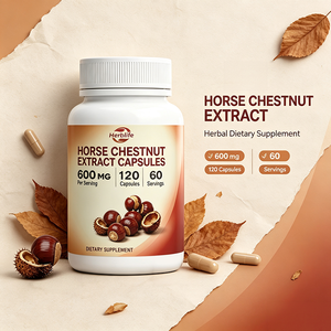Cápsulas de Extracto de Castaño de Indias de Marca Privada OEM, 600 mg por Porción, 120 Cápsulas, Suplemento Dietético Herbal Sin Gluten y Sin GMO - Product Image 4