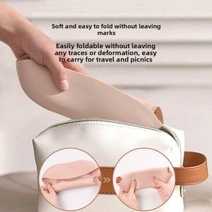 Bavoir d'alimentation pour bébé en silicone ultra doux et imperméable, <span class=keywords><strong>poche</strong></span> ouverte 3D, facile à nettoyer sans lavage, taille ajustable grande taille pour les tout-petits - Product Image 3