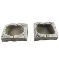 Vente flash - Moules à pots de fleurs en ciment de forme de livre au design moderne, couleur grise, pour usage extérieur, origine Fujian
