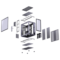 Boîtier de jeu PC JONSBO BO400CG en alliage d'aluminium de haute qualité avec port USB frontal ATX en stock