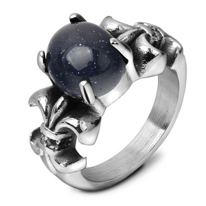 Bague en argent sterling 925 en forme de fleur avec pierre rouge, bijoux pour femmes, cadeau - Product Image 2