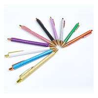 Stylos gel rétractables multicolores à paillettes pour récompenses scolaires, design esthétique scintillant, petits articles de papeterie pour fêtes d'anniversaire d'enfants