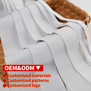 OEM ODM POLY 服装织带定制LOGO尺寸批发松紧腰带提花松紧带用于裙子服装 - Product Image 1