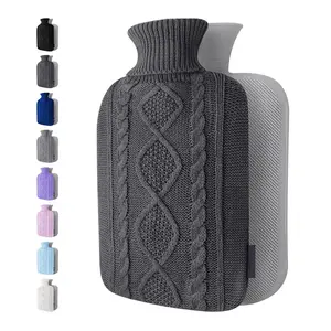 Durable Water-Filling Heating PVC/Rubber Hot And Cold Water Bottle Bag Knit Cover