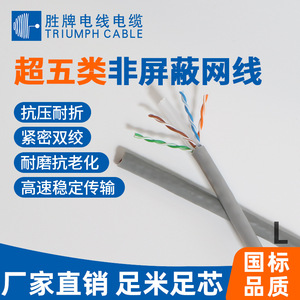 Shengpai Cat5e Network Cable Pure Copper UTP Unshielded Flame Retardant Communication Cable For Home Office Use - Product Image 4