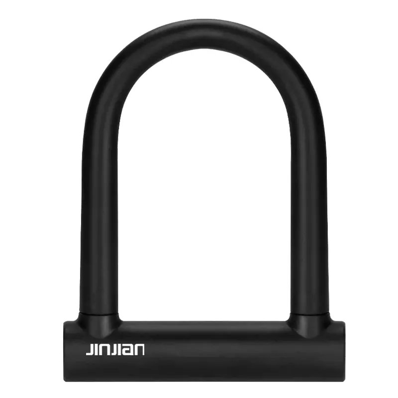 Jinjian Lock Guard Against Theft Hot Sale 20mm Steel Shackle Heavy Duty U type D Shape Silicon Bicycle Bike Lock