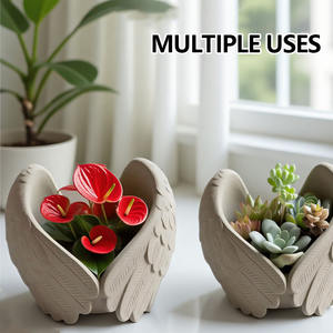 Support unique Moules en résine Silicone Ailes d'ange Plateau Moule en silicone Bol Moule en résine époxy pour bijoux à bricoler soi-même <span class=keywords><strong>Porte</strong></span>-assiette - Product Image 2