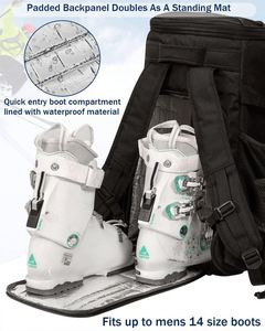 Échantillon Gratuit - Sac de Ski Unisexe Durable BSCI avec Compartiment Humide 50L - Sac de Voyage Rembourré pour Bottes de Snowboard et Bottes de Ski Tactiques - Product Image 4
