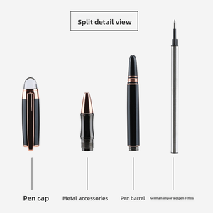 Venta al por mayor <span class=keywords><strong>de</strong></span> fábrica, bolígrafo retráctil <span class=keywords><strong>de</strong></span> Metal para oficina, logotipo personalizado, tapa giratoria, punta <span class=keywords><strong>de</strong></span> cristal, bolígrafo <span class=keywords><strong>de</strong></span> firma negro, regalo <span class=keywords><strong>de</strong></span> negocios - Product Image 5