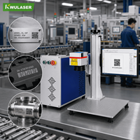 Machine de marquage laser à fibre de type split stable, graveur laser à fibre, contrôle numérique, marquage de codes QR, numéros de série, logos