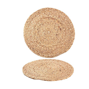 Japanese-style straw rope woven round gourd straw anti-scalding and heat-insulating cups, <b>plates</b>, pot <b>mats</b>, home kitchen <b>mats</b>, - Product Image 2