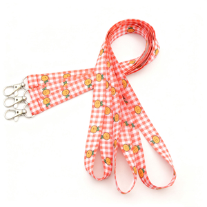 Porte-carte d'identité en tissu personnalisable, classique, lavable et détachable, impression sérigraphique, sublimation PET, cordon - Product Image 1