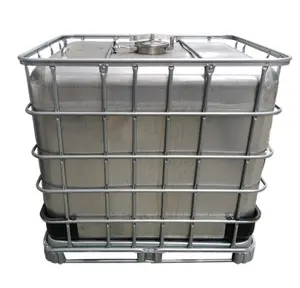 Personalizzazione prodotti in acciaio inox 1000L acciaio inox IBC serbatoio per olio usato 1000L Tote acqua con pompa