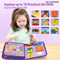 Tableau d'activités Montessori en feutre pour l'apprentissage préscolaire des enfants
