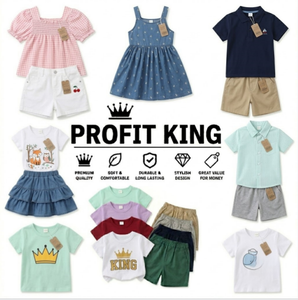Conjuntos de Verano Modernos de 2 Piezas para Niños, Ropa Transpirable y Absorbente de Sudor, Estilos Variados, Envío Aleatorio - Product Image 1
