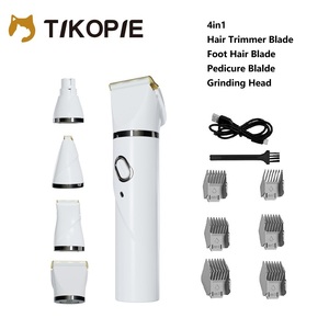 Tosatrice per Cani 4-in-1 a Batteria, Kit Portatile per la Toelettatura degli Animali con Pulitore per Zampe, Occhi, Orecchie e Viso - Product Image 1