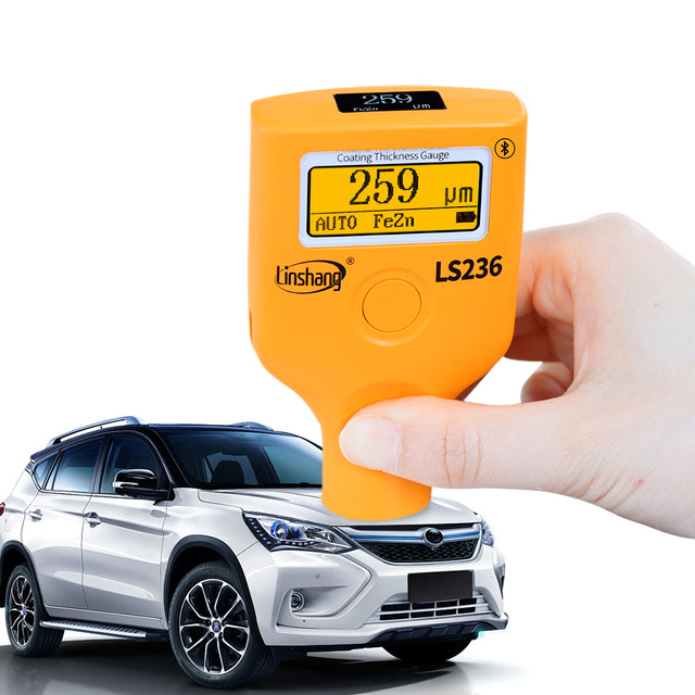 On Sale LS236 Portable Car Paint Check Coating Thickness Gauge Dual Screen Paint Thickness Gauge