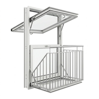 Fenêtre de toit ouvrable Cabrio Balcony pour Villa, Conversion Loft, Fenêtre à guillotine simple en vinyle