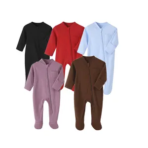 चीन कारख़ाना के लिए 0-12m नवजात बच्चा लड़की कपड़े बच्चे sleepsuit