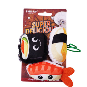 Juguetes de peluche con temática de comida para gatos, con hierba gatera para gatitos, juguetes interactivos para masticar, diseño de dibujos animados, origen Zhejiang - Product Image 4