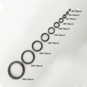 100 pièces de costume LTS anneau en céramique noire 4-30 # anneau supérieur de pôle de mer refit rock Pole Road anneau de guidage de pôle asiatique accessoires de bricolage - Product Image 2