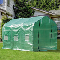 Mini serre de jardin en plastique agricole, 4x3 x 2 mètres