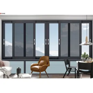 Жилой проект, водонепроницаемые размеры, термопаз, двойная застекленная алюминиевая рама, балконное раздвижное окно с двойным T