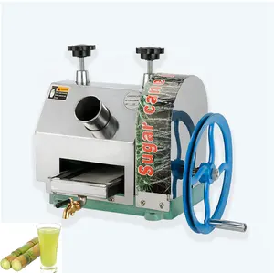 Küçük iş ticari taze şeker kamışı suyu sıkacağı manuel şeker kamışı sıkacağı Maker makinesi