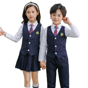 support customize kids boys girls school uniform quality children school uniform wholesale