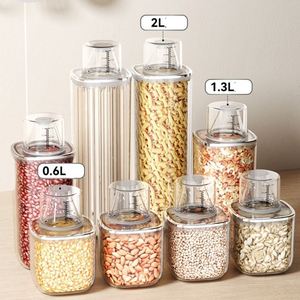 Household Food Safe Eco-Friendly <b>Stackable</b> sealed Plastic <b>Storage</b> <b>Box</b> Kitchen Canister for Cereal Nuts Dry Goods <b>Storage</b> - Product Image 3