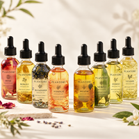 Huile essentielle 100% pure de rose, romarin, jasmin et lavande pour le visage et le corps, usage professionnel en salon, logo personnalisé, 30 ml, fleurs séchées, huile pour cuticules.