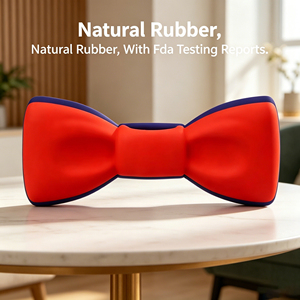 Juguete de Goma para Perros de Lujo, Resistente e Indestructible, con Diseño de Lazo Rojo y Azul, de Alta Calidad y Gran Impacto Visual - Product Image 5