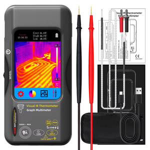 2-en-1 240*240 Caméra Imageur Thermique Multimètre Numérique 20000 Compte Écran Tactile 20-550C Caméra IR Inspection Automatique de Chauffage de Tuyau - Product Image 6