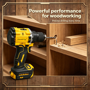 <span class=keywords><strong>Perceuse</strong></span> à colonne sans fil professionnelle FAaotu DCD805H2T-QW à vitesse variable, alimentation électrique pour la construction et les outils - Product Image 6