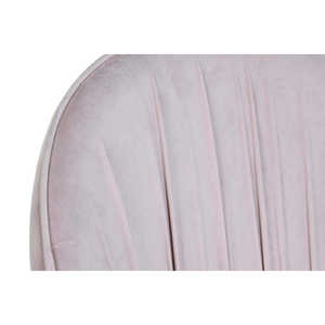 Silla de Metal con Tapizado de Terciopelo 60x60x85 Rosa - Product Image 5
