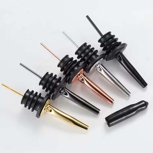Verseur de vin en acier inoxydable avec bouchon de liège pour bar et garniture de cocktail - Product Image 6