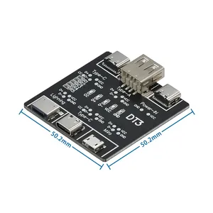 USB-datakabel aan-uit detectiebord voor micro-type-C-poort DT3 USB-kabeltester Snelle detectie Lichtgewicht Duurzaam - Product Image 5