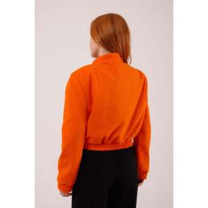 Chaqueta Bomber Naranja para Mujer con Botones Dorados, Suministro al por Mayor - Product Image 1