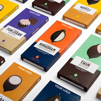 Caja de papel respetuosa con el medio ambiente personalizada, caja de lata de chocolate, cajas de embalaje de barra de chocolate y caramelo