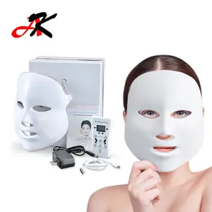 Oplaadbare Led Licht Gezichtstherapie Masker 7 Kleuren Gezichtsmasker Voor Schoonheid