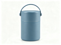 Bocal alimentaire isotherme en acier inoxydable 304 de 750 ml avec cuillère pliable et couvercle à poignée de transport, récipient à soupe isolé longue durée