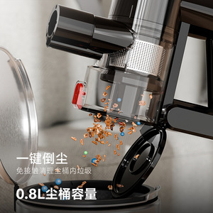 Aspiradora de Mano SNDmade con Depósito de Polvo de 0.8L, Vaciado con un Botón, Portátil, Inalámbrica, Recargable, de Alta Potencia - Product Image 1