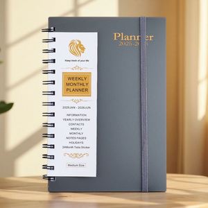 2026 Custom Logo Print Eco-Friendly Hardcover PVC/PP Cover <b>Spiral</b> <b>Bound</b> A5 120 Sheets Bulk Promotional School College Ruled - Product Image 4